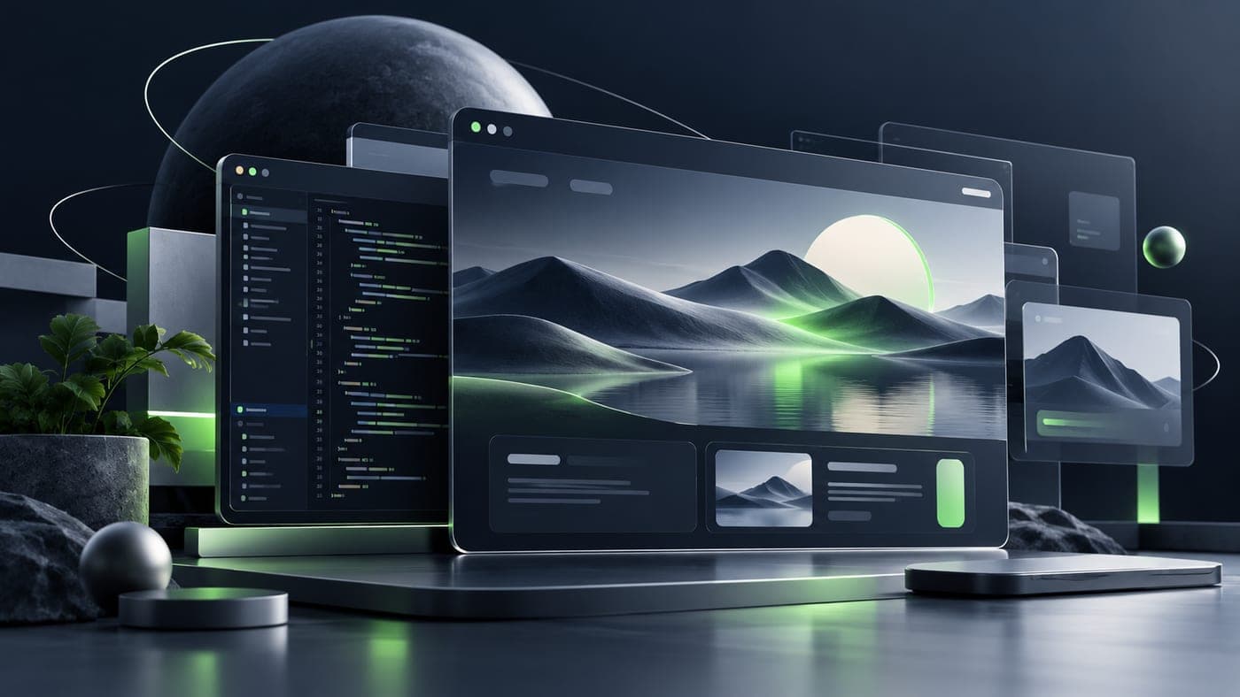 Layered web application interfaces and code