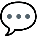 Colorful speech bubble representing customer support